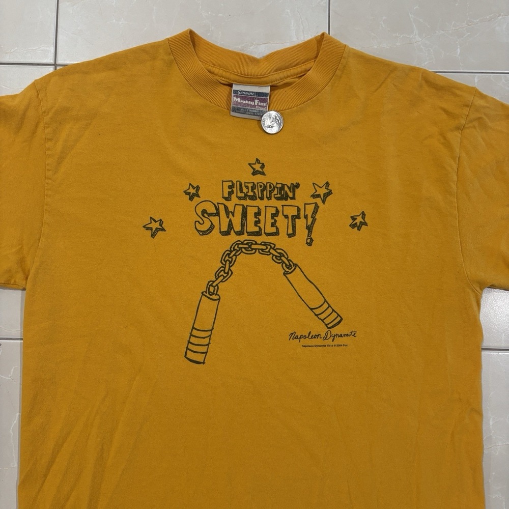 Vintage Napoleon Dynamite T Shirt Flippin Sweet Men's M Y2K Movie Promo Pedro